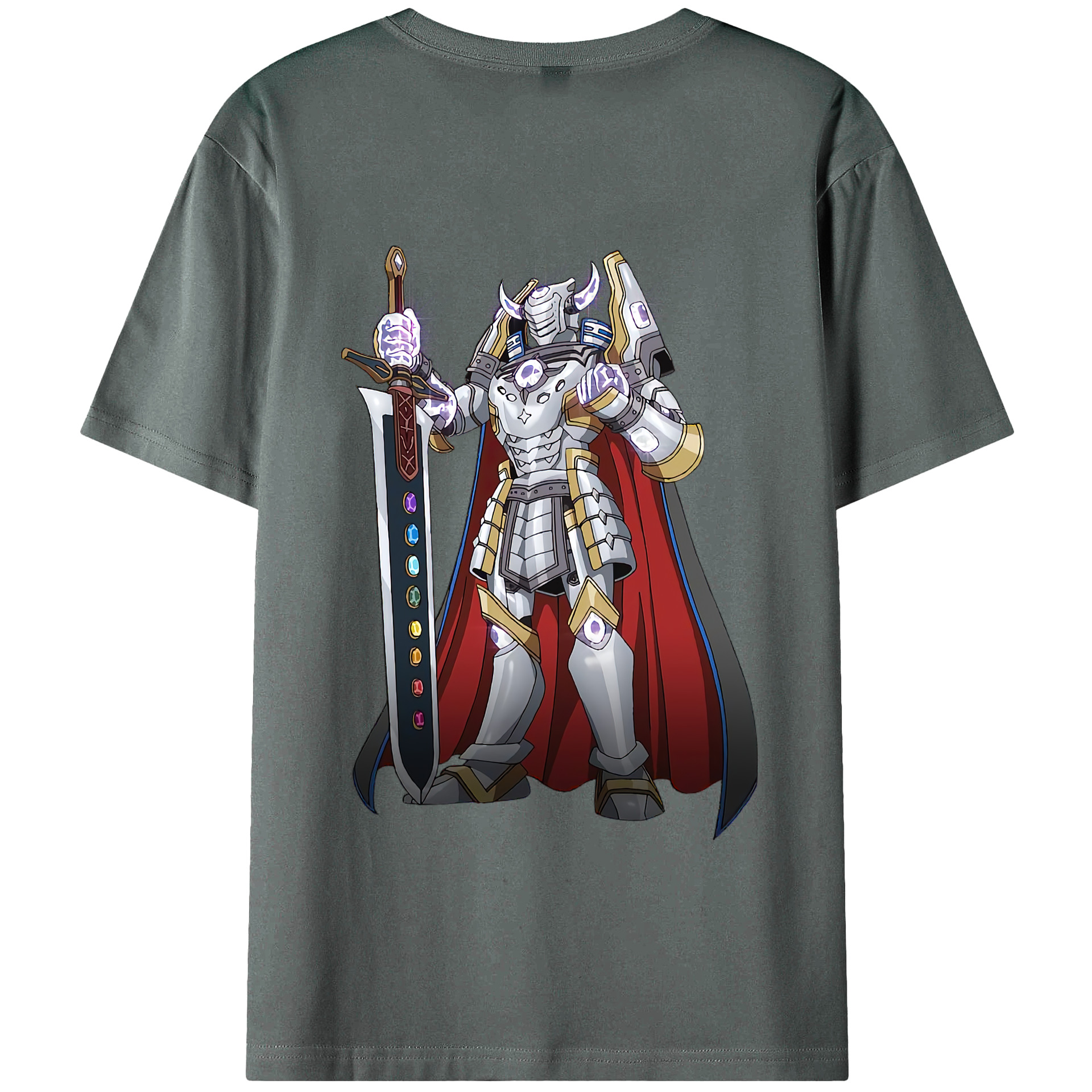 （画像用） 遊☆戯☆王 Yu-Gi-Oh! 綿100％ メンズ半袖Tシャツ（バックプリント） 通気性